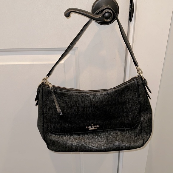 Kate Spade Classic Black Pebbled Shoulder Bag - Picture 11 of 11